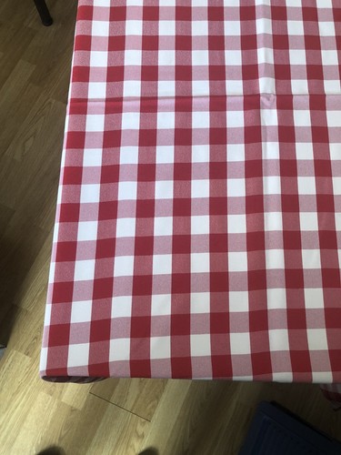 Red gingham check - red,