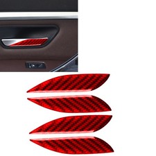 4pcs Red Carbon Fiber Door