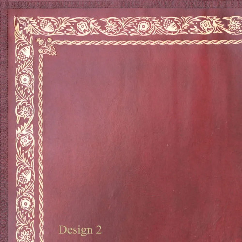 Red calf leather - red, for