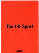 Fiat 131 Mirafiori Sport 2000 2-dr 1979-1980 Irish Market Sales Brochure