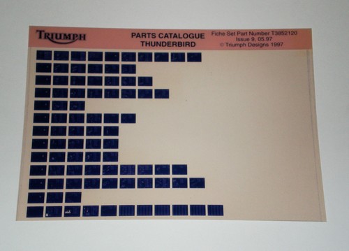 Microfiche spare parts - parts, catalog