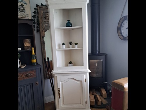 Antique pine hand painted - hand,