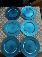 Set Of 6 Metallic Charger