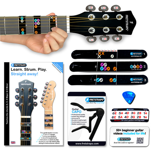 Guitar chord learning system - guitar,