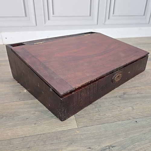 Antique wooden writing - wooden, slope