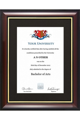 Graduation degree certificate - degree,