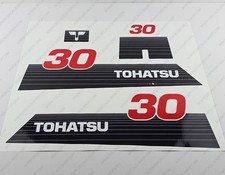 Tohatsu 30HP Two Stroke 1998 Outboard Engine Decals Sticker Set