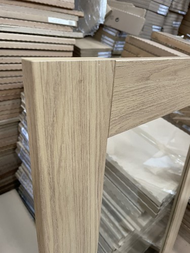 500mm tall glazed - oak, shaker