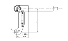 Stub Axle RH 25mm With Speed Brake System Support Go Kart Racing