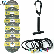 Maxcatch 2/3/4/5/6/7X Fly Fishing Tippet Line with Tippet Holder, Spool Tender