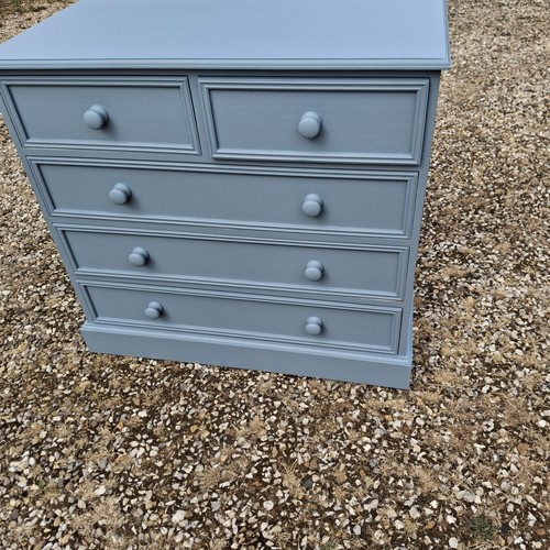 Painted pine chest draws - painted,