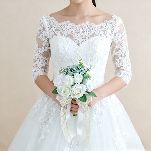 Silk bridal bouquet - bouquet, for