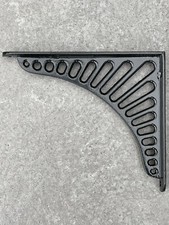 Shelf Brackets (Pair), Heavy Duty, Black Vintage Quality Finish Metal, 172x203mm