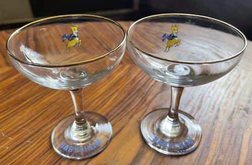 Babycham glasses 1960s - babycham, 2