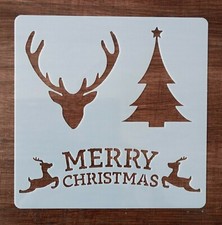 MERRY CHRISTMAS STENCIL 130mm