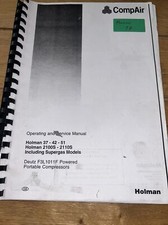 COMPAIR HOLMAN COMPRESSOR 37/42/51 2100s-2110s Op & Service Manual -We Print 4 U
