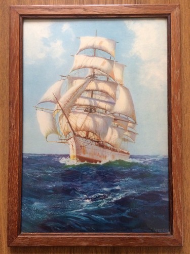 Vintage framed print fair - "a,