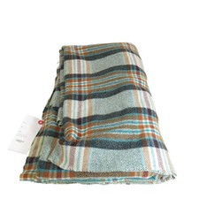 Vintage Welsh Wool Soft Blanket Multicoloured Pattern Preloved