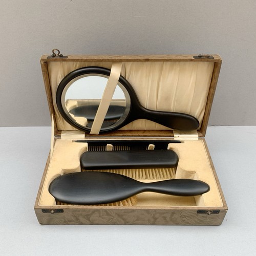 Vintage black ebony wood - ebony,