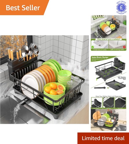 Compact dish rack for kitchen - dish,