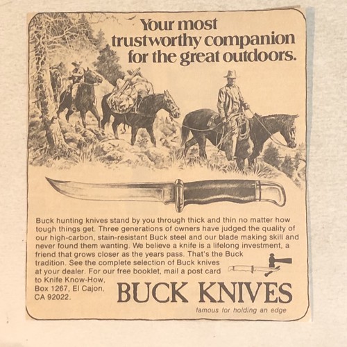 Buck knives 1980s - buck,
