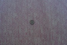 Doll House Miniature Weathered Red Brick Wallpaper DIY Accessory 56cm x 76cm 017