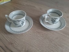 2 Real English Ironstone Adams & Sons English Earthenware Tea Cups