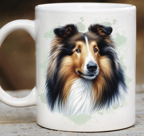 Rough collie mug pet - rough,