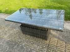 Rattan Rising Adjustable Rising Dining Or Coffee Table Outdoor Garden Furniture