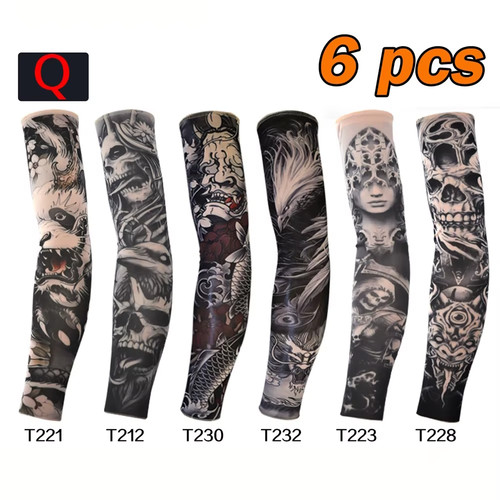 6pcs plus size tattoo sleeves - tattoo,