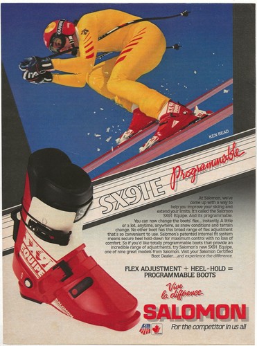 Vintage print salomon sx91 - vintage, ad