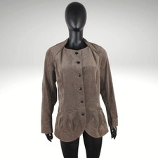 BITTE KAI RAND COPENHAGEN Women's Brown Velvet Microcord Button Cardigan sz 44