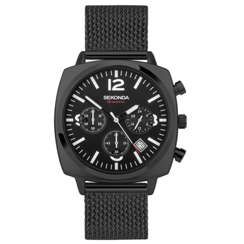 Sekonda mens 40mm black - sekonda,