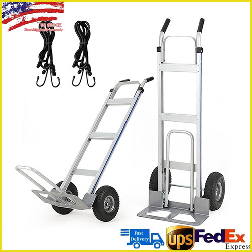 Portable aluminum hand truck - aluminum,