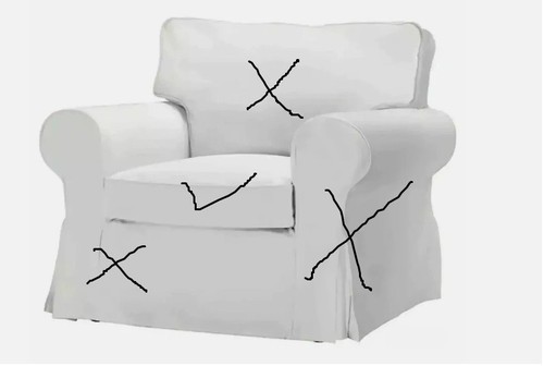 Used ikea ektorp cover - ikea,