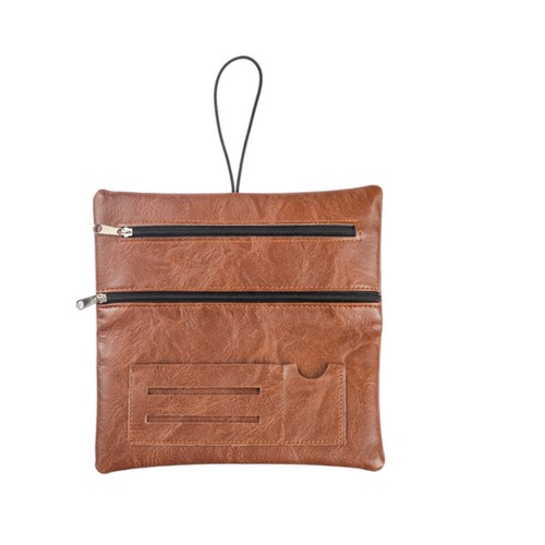 Leather tobacco pouch - tobacco,