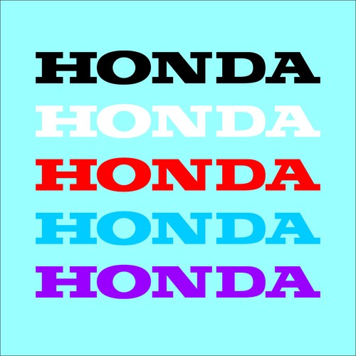 Honda motorbike stickers - x2,