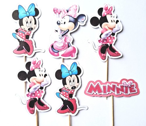 Minnie mouse cupcake toppers - minnie,