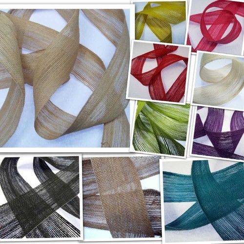 Hessian natural rustic ribbon - natural,