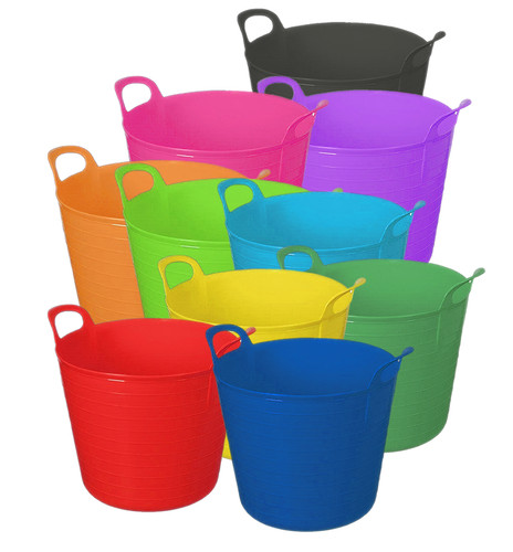 Plastic flexi tub bucket - tub, tubs