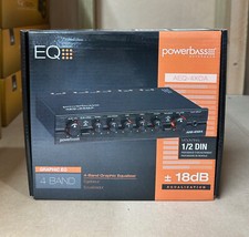 Powerbass 4-Band Car Audio RCA Pre-Amp Graphic Equalizer Active AEQ-4XOA NEW