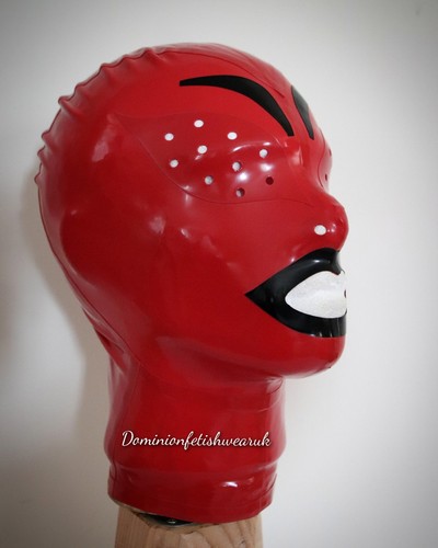 Red black mask - black, s