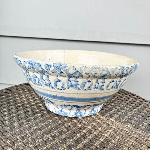 Antique spongeware bowl - antique,