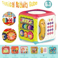 6 in 1 Baby Activity Cube Play Centre Music Toy Educational Early Learning Gift