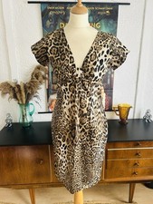 Tara Starlet Leopard Print Wiggle Dress NWT Size 12 Retro Vintage Style