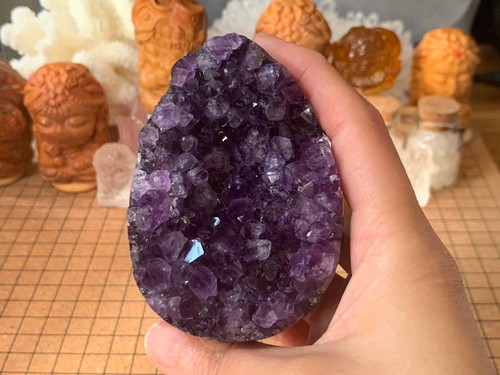 Natural amethyst geode quartz - amethyst,