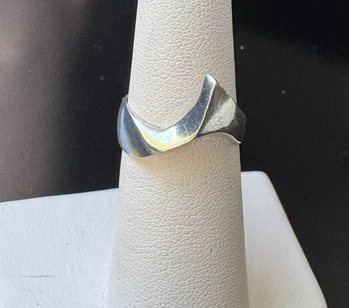 Vintage modernist saddle ring - saddle,