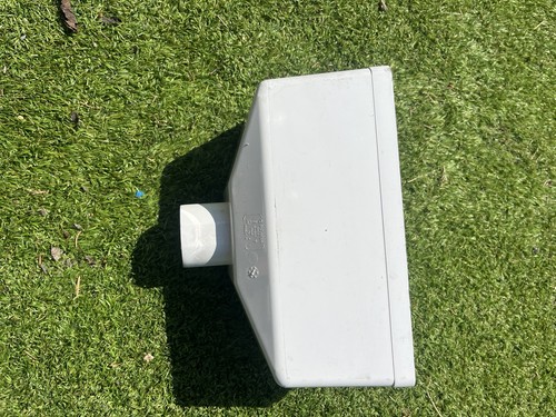 Polypipe square white hopper - white,