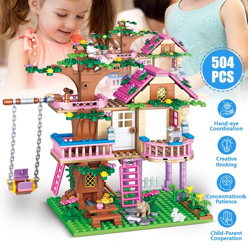 504 pieces tree house - pieces, building