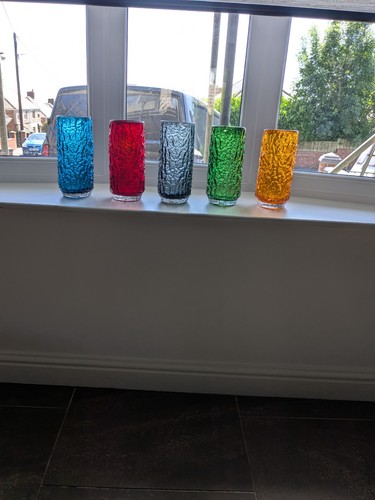 Whitefriars glass fluted bark - fluted,